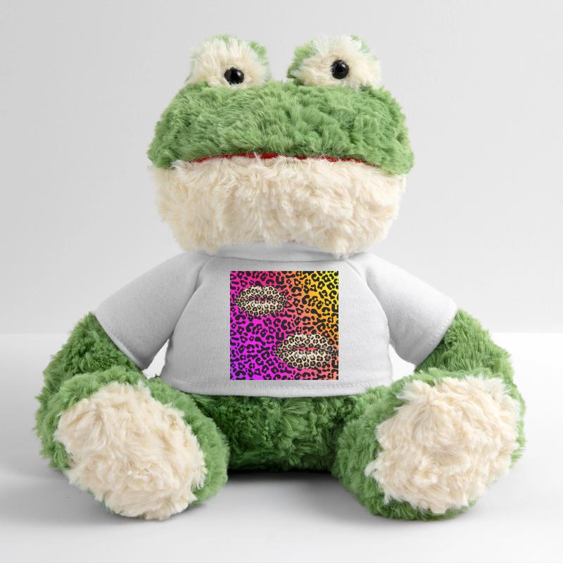 Leopard Lips on Neon Gradient MiniFeet® Frog Torge