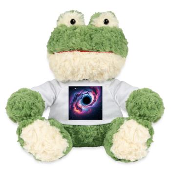 Black hole in the neon galaxy - MiniFeet® Frog Torge - white - Front