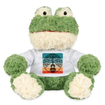 Ukulele Mandala on retro sunset - MiniFeet® Frosch Torge - Weiß - Vorne