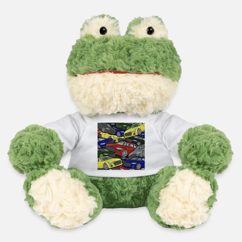 Explosion de couleurs des voitures kaléidoscopes - Grenouille Torge MiniFeet® - blanc