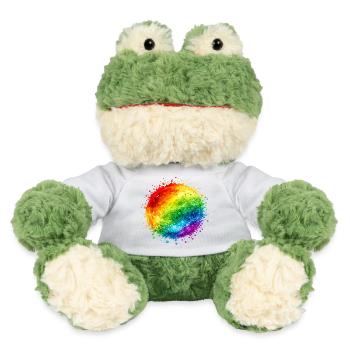 Explosion d’éclaboussures de couleurs arc-en-ciel - Grenouille Torge MiniFeet® - blanc - Devant