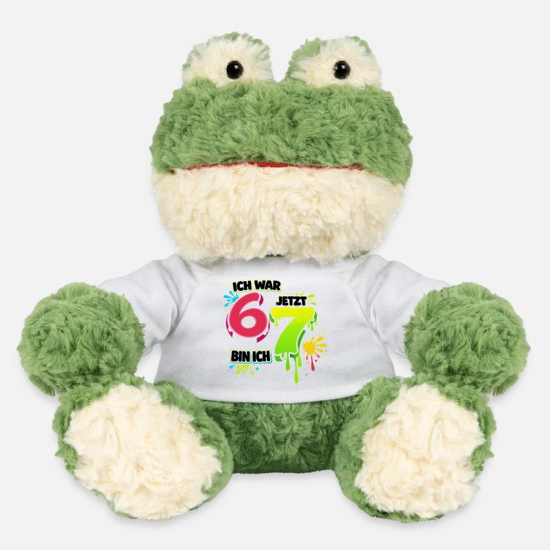 J’avais 6 ans, maintenant 7 ans, drôle, 67 anniversaires de mème - Grenouille Torge MiniFeet® - blanc