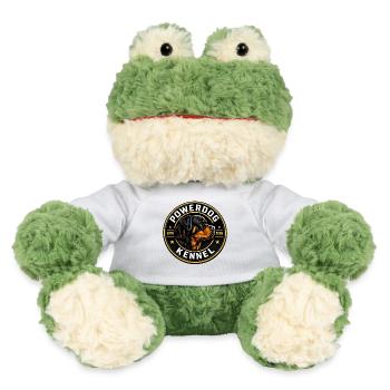 Emblème de chenil PowerDog Rottweiler - Grenouille Torge MiniFeet® - blanc - Devant