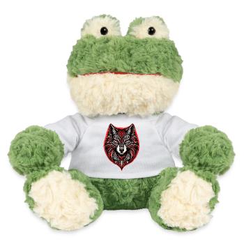 Red and Black Tribal Wolf - MiniFeet® Frog Torge - white - Front