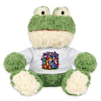 Animals Group Cartoon Colors - MiniFeet® Frog Torge - white - Front