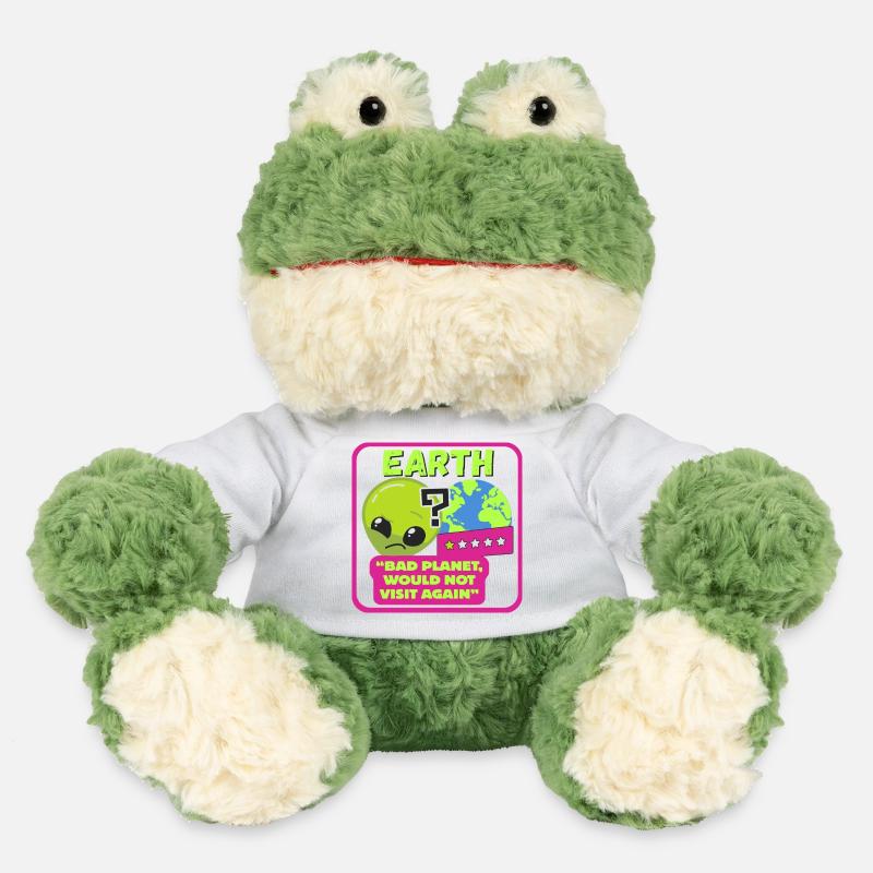 EARTH - "Bad planet, would not visit again" - MiniFeet® Frog Torge - white