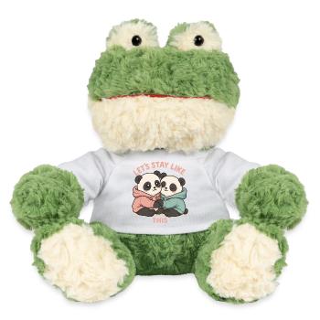 Süße Pandas im Hoodie: Kawaii Pastell Design - MiniFeet® Frosch Torge - Weiß - Vorne