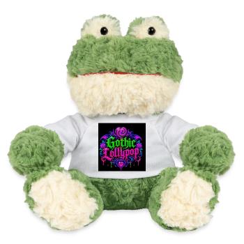 Gothic Halloween Neon Heart - MiniFeet® Frog Torge - white - Front