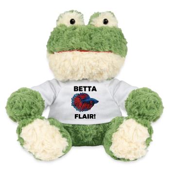 Kampffisch-Betta-Flair-Aquarium - MiniFeet® Frosch Torge - Weiß - Vorne