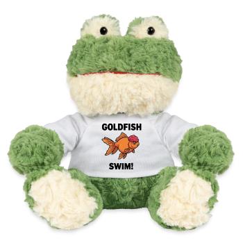 Poisson Rouge Oranda Swim Goldfish Zen - Grenouille Torge MiniFeet® - blanc - Devant