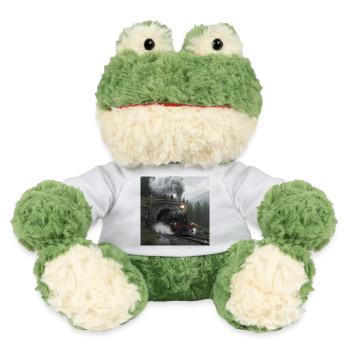 Dampfzug durch den Wald am Tunnel - MiniFeet® Frosch Torge - Weiß - Vorne