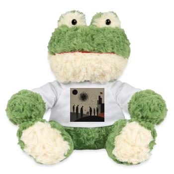Abstract silhouettes over city horizon - MiniFeet® Frog Torge - white - Front