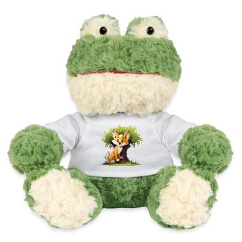 Fröhlicher Waldfuchs unter Baum - MiniFeet® Frosch Torge - Weiß - Vorne