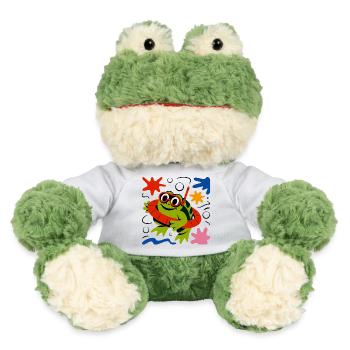 Frog with diving goggles - MiniFeet® Frog Torge - white - Front