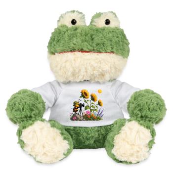 Bee films sunflowers - MiniFeet® Frog Torge - white - Front