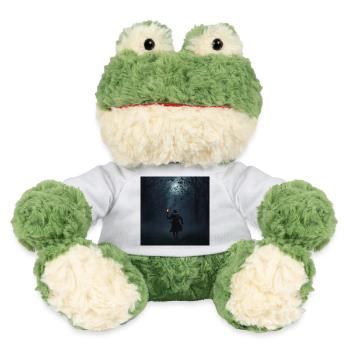 Wanderer in der Dunkelheit – Finsternis und Raben - MiniFeet® Frosch Torge - Weiß - Vorne