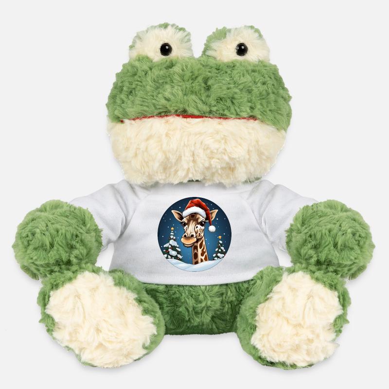 Noël girafe - Grenouille Torge MiniFeet® - blanc