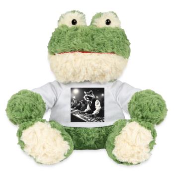 Raccoon / Animal / Photo / Wild / Funny / Robber - MiniFeet® Frog Torge - white - Front