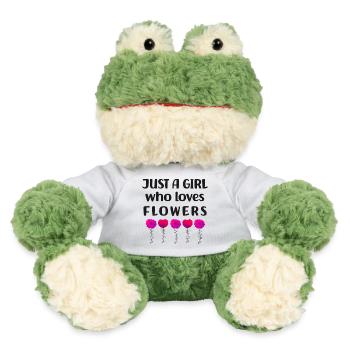 Nur ein Mädchen, das Blumen liebt - MiniFeet® Frosch Torge - Weiß - Vorne