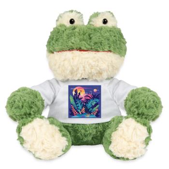 Plantes et musique - Impression de mode de haute qualité - Grenouille Torge MiniFeet® - blanc - Devant