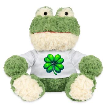 Trèfle à quatre feuilles - Grenouille Torge MiniFeet® - blanc - Devant