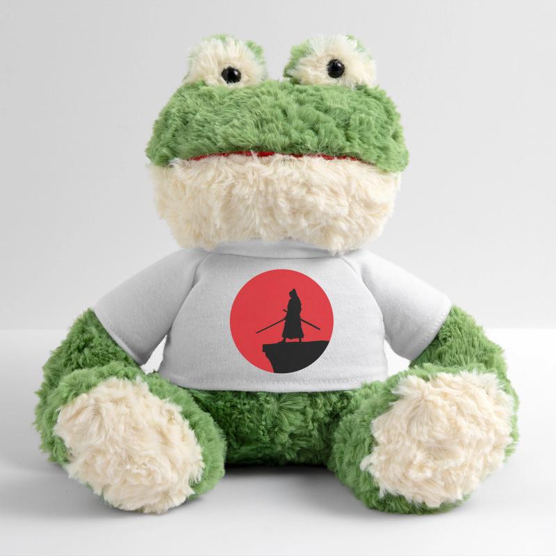Silhouette de samouraï devant la lune rouge Grenouille Torge MiniFeet®