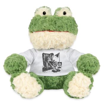 Chat dans le salon en train de lire - Grenouille Torge MiniFeet® - blanc - Devant