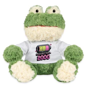 Y2K Retro – Low Battery Since 2000 - MiniFeet® Frog Torge - white - Front