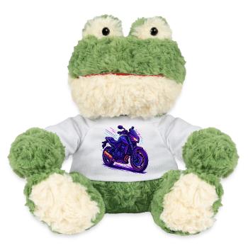 Neon Motorrad Vibe - MiniFeet® Frosch Torge - Weiß - Vorne
