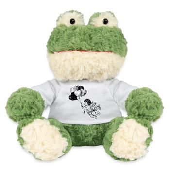 Süßer kleiner Engel mit Herz-Ballons - MiniFeet® Frosch Torge - Weiß - Vorne