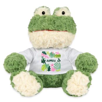 Jungle Tropical Leaves Pattern Nature Design - MiniFeet® Frog Torge - white - Front