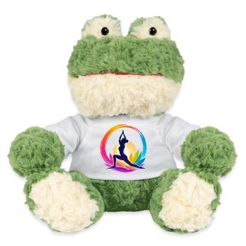 Colorful yoga in the circle of the sun - MiniFeet® Frog Torge - white - Front