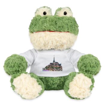 Peinture, vacances au mont, mer et plage - Grenouille Torge MiniFeet® - blanc - Devant