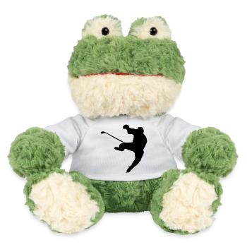 Eishockey Schattenbild Logo - MiniFeet® Frosch Torge - Weiß - Vorne