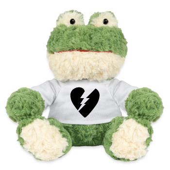 Schwarzes Herz Gebrochen Logo - MiniFeet® Frosch Torge - Weiß - Vorne