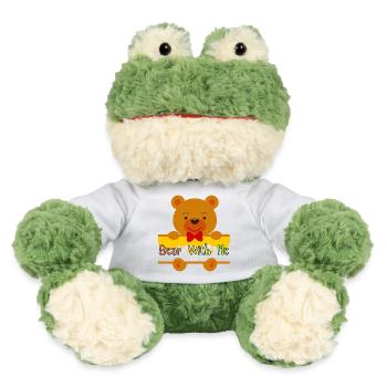 Bear With Me Cute Teddy Design - Grenouille Torge MiniFeet® - blanc - Devant