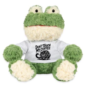 Funny Hissing Cat Coffee Love Design - MiniFeet® Frog Torge - white - Front