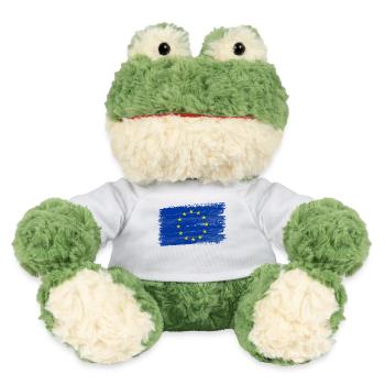 Europe Flag Stars Flag EU - MiniFeet® Frog Torge - white - Front