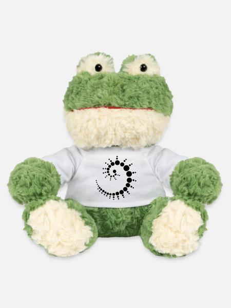 Stilisiertes Fossil im Ammonit-Stil - MiniFeet® Frosch Torge - Weiß