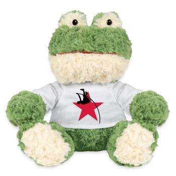Stabhochsprung Stabhochsprunger Sport Sportler - MiniFeet® Frosch Torge - Weiß - Vorne