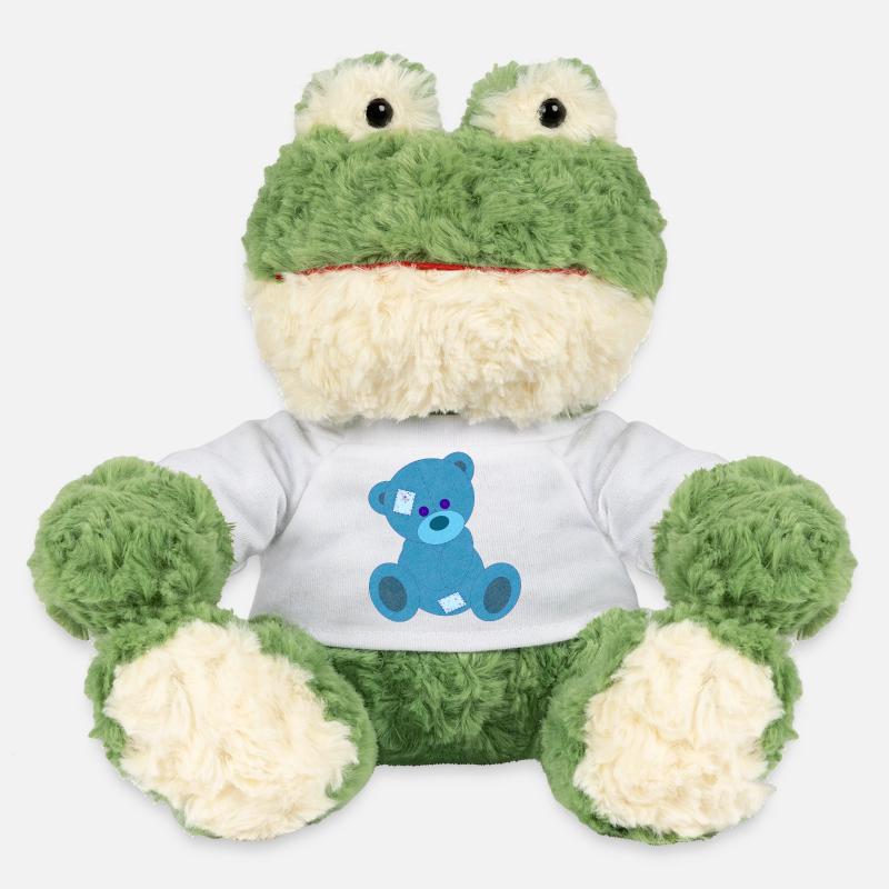 Blue Bear - MiniFeet® Frog Torge - white