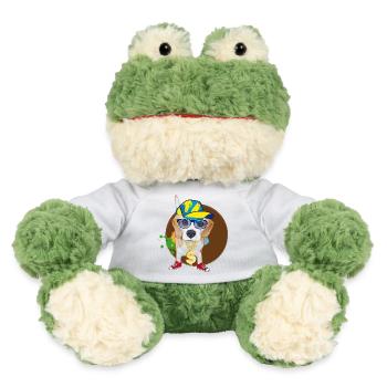 Cool Hip-Hop Beagle with Sunglasses & Style - MiniFeet® Frog Torge - white - Front