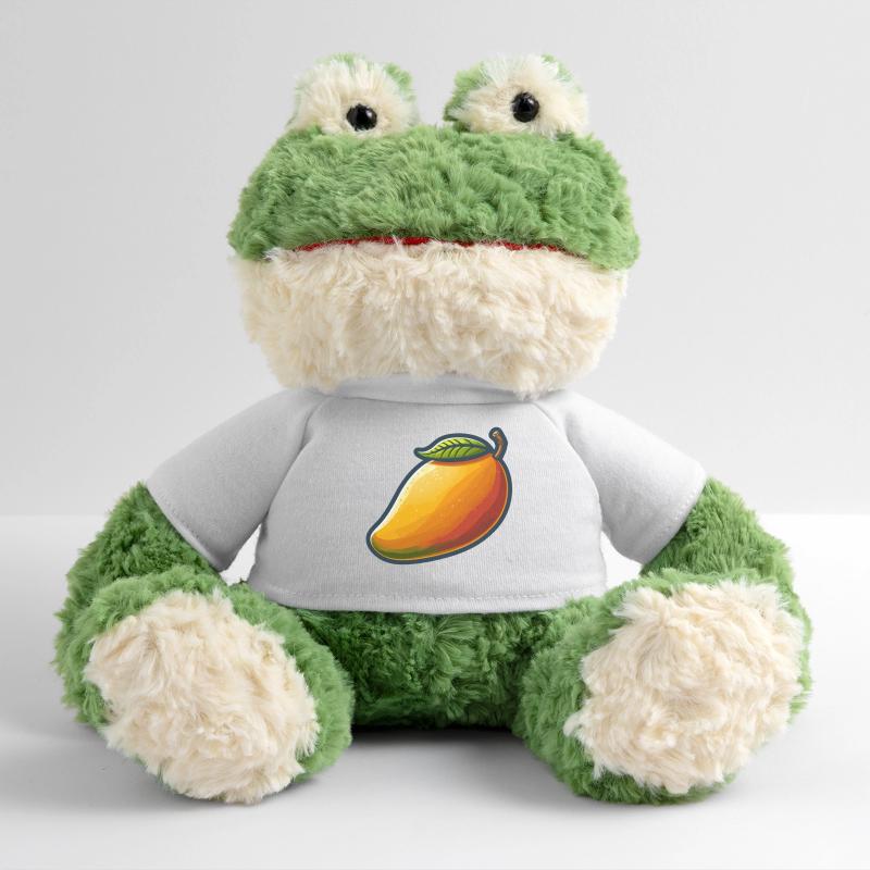 Colorful mango with green leaf MiniFeet® Frog Torge