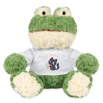 Kawaii Cat and Creative Kite - MiniFeet® Frog Torge - white - Front