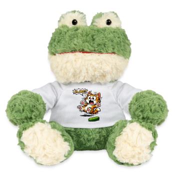 Chat drôle, hein, quel mot, cadeau - Grenouille Torge MiniFeet® - blanc - Devant