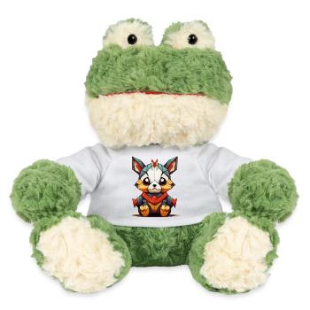 Geometrischer Fuchs Charm - MiniFeet® Frosch Torge - Weiß - Vorne