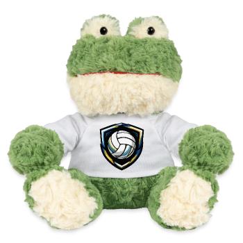 Volleyball Shield Emblem - MiniFeet® Frog Torge - white - Front