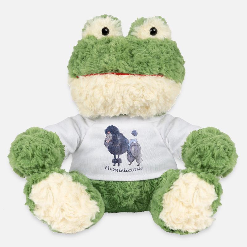 Caniche caniche Puddel - Grenouille Torge MiniFeet® - blanc