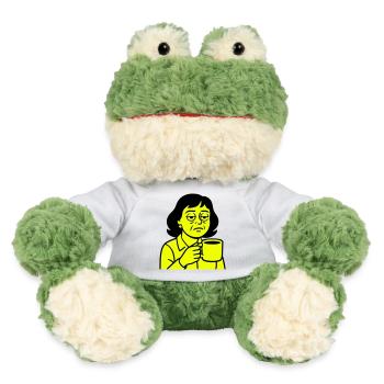 Mürrische Kaffeetante - MiniFeet® Frosch Torge - Weiß - Vorne