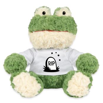 RIP Halloween Tombstone Silhouette - MiniFeet® Frog Torge - white - Front